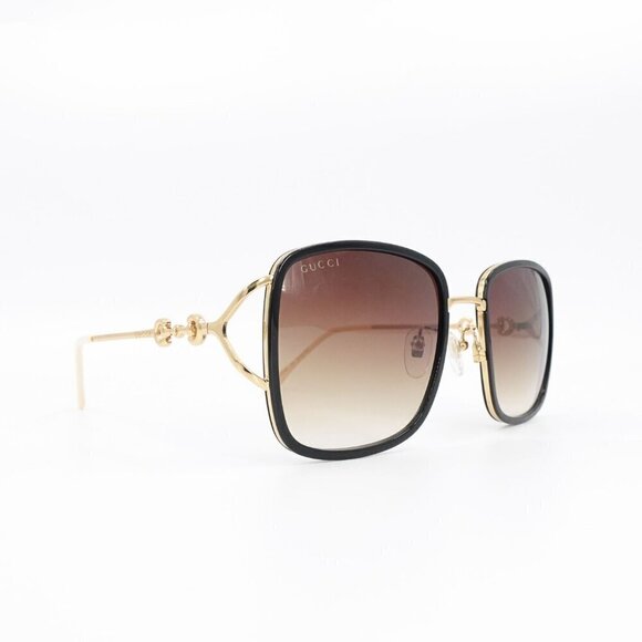Gucci GG1016 Square Sunglasses Black Brown OS - Picture 15 of 16